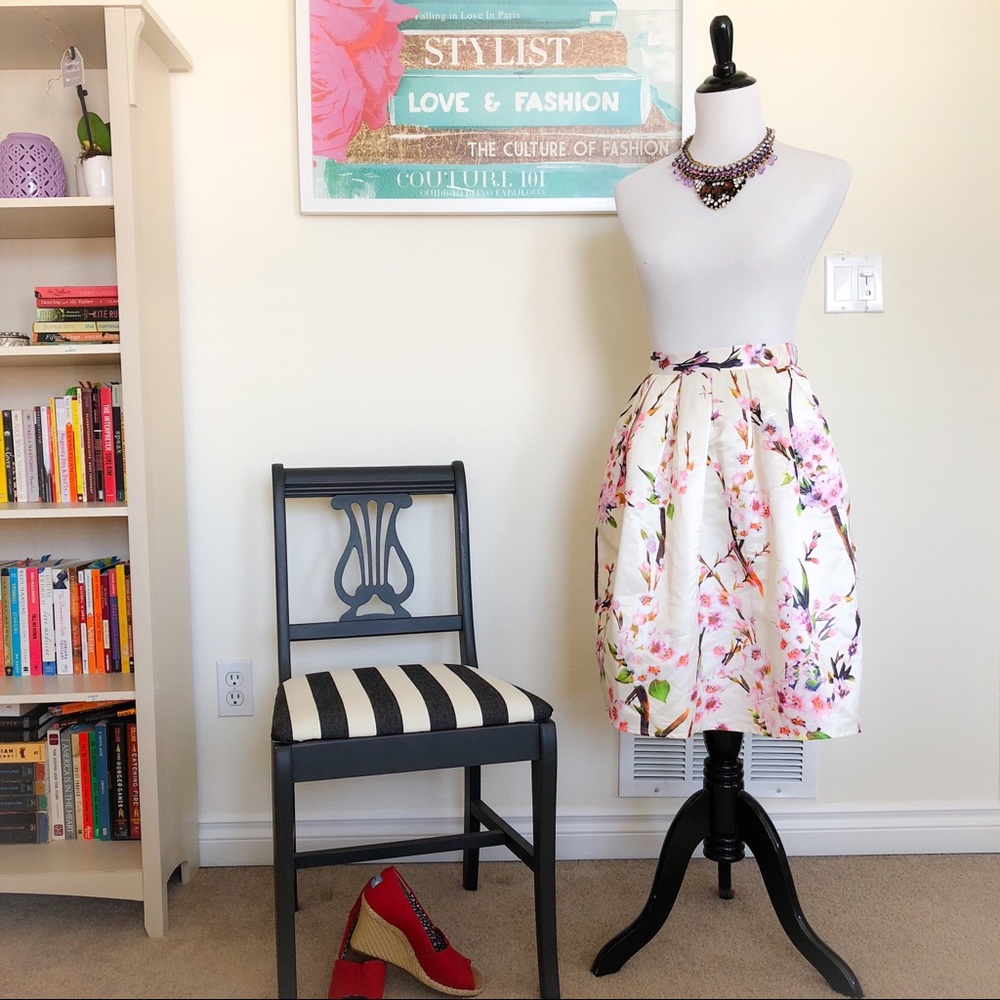 Cherry Blossom Silk Skirt